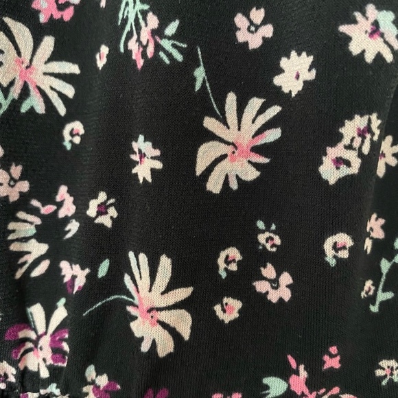 BCBGENERATION Sexy Low Cut Floral MIDI Dress XXS - Picture 6 of 7